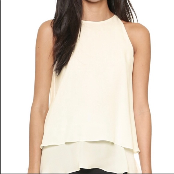 Theory Falice silk sleeveless Blouse Top Burgundy red in size 0 - Picture 2 of 12